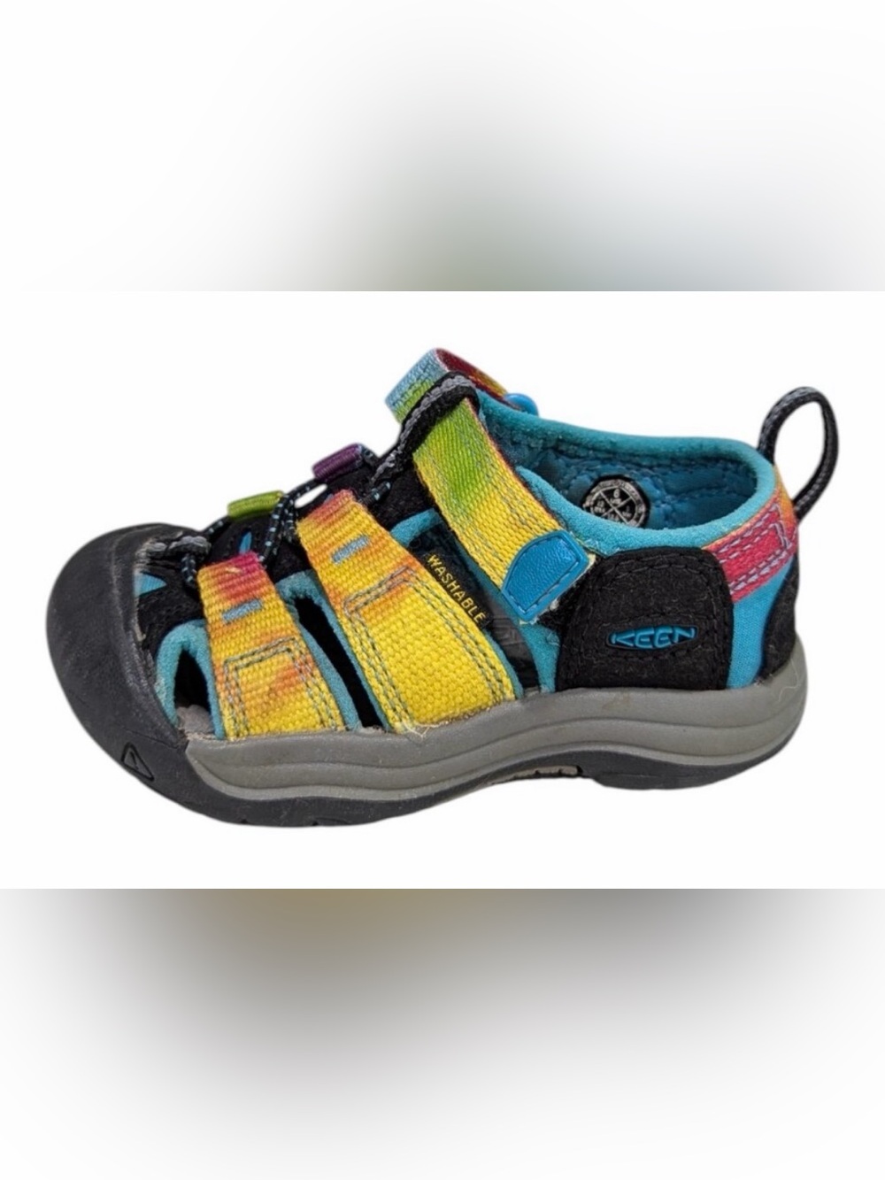 Keen kids Baby Rainbow Tie-dye Kids Newport H2 Washable Sandal Boy Girl Size 6